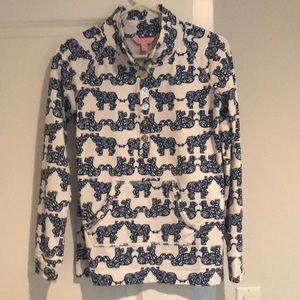 Lily Pulitzer Elephant Pullover XS